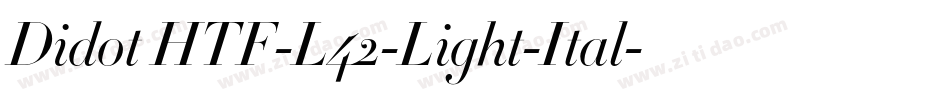 Didot HTF-L42-Light-Ital字体转换
